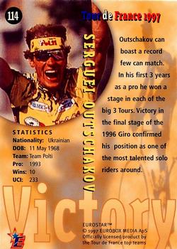 1997 Eurostar Tour de France #114 Serguei Outschakov Back